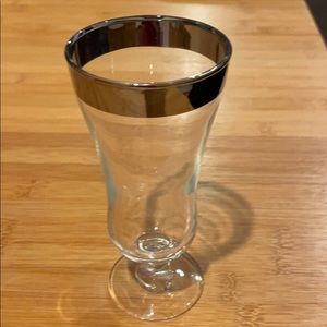 Silver rimmed goblets
